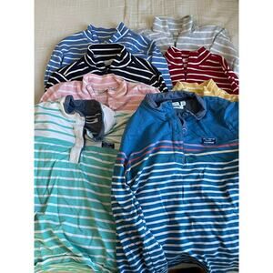 Lot of 8 L.L. Bean Women's Long Sleeve Pullovers Multicolor 1/4 Zip Large